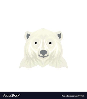 Polar bear ilustration vector image