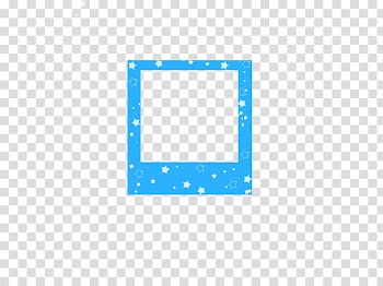 Polaroid, blue frame transparent background PNG clipart