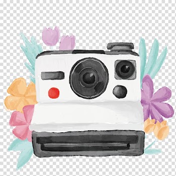 Polaroid Corporation Watercolor painting Camera, Camera transparent background PNG clipart