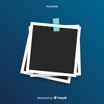 Polaroid frame template Free Vector