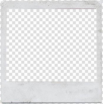 Polaroid frame transparent background PNG clipart