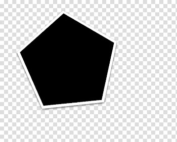 Polaroid Frames , black hexagon transparent background PNG clipart