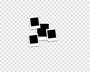 Polaroid Frames , four black illustration transparent background PNG clipart