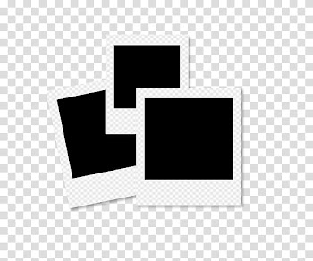 Polaroid Frames, three frames transparent background PNG clipart
