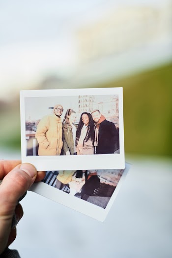 Polaroid Photo Of People