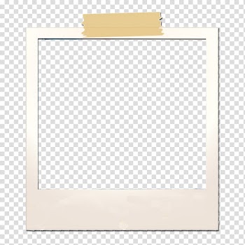 Polaroid, square white frame transparent background PNG clipart
