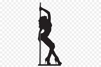 Pole dance Silhouette Clip art - pole 