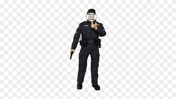 Police 12 Inch Figure With Your Face On It - Crossfire White Wolf