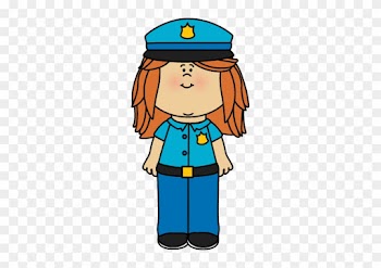 Police - Girl Police Officer Clipart