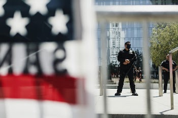 Police in the streets during the black | Free Photo - rawpixel