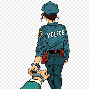 Police officer Arrest Royalty-free - Female police back 