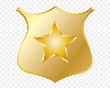 Police officer Badge Sheriff Clip art - Cartoon Police Badge 