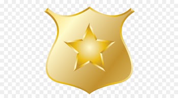 Police officer Badge Sheriff Clip art - Police Badge Outline 