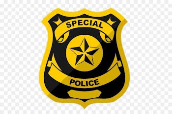 Police officer Badge Special police Police academy - Yellow Shield 