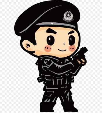 Police officer Cartoon Avatar - Home alarm 