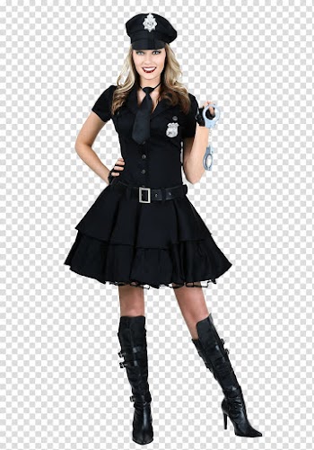 Police officer Halloween costume Woman, costumes transparent background PNG clipart