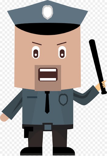Police officer Iconfinder Icon - The policeman took his baton 