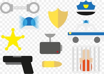 Police officer Law enforcement Crime - Police catch the prisoner vector 
