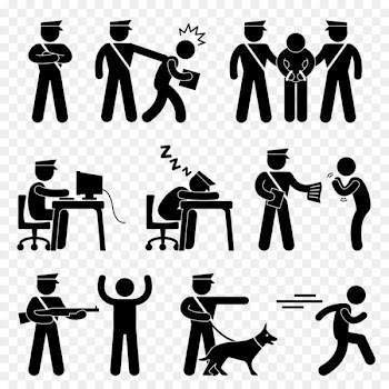 Police officer Pictogram Security guard - Police Thief Silhouette 
