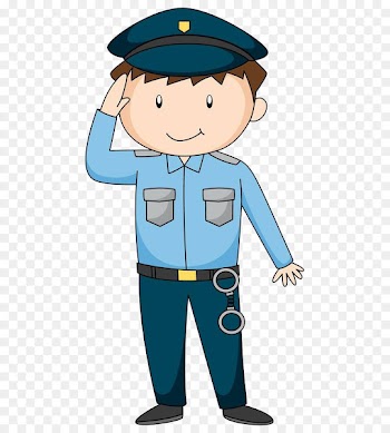Police officer Royalty-free Cartoon Illustration - Police salute 