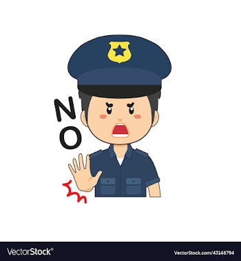police sticker with no poses