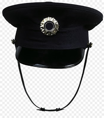 Police Stock photography Sheriff Illustration - Black tape, police cap 