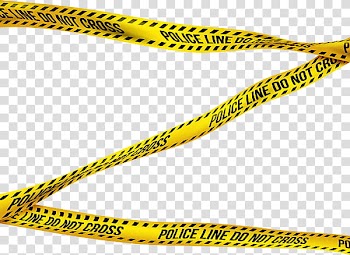 Police Tape s, yellow and black police line do not cross transparent background PNG clipart