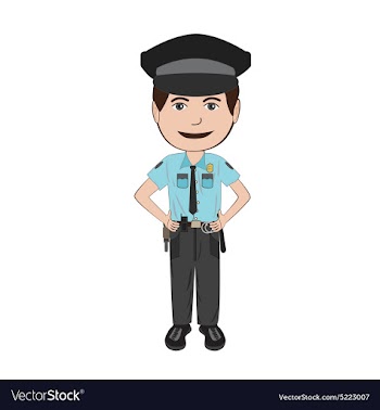 Policeman vector image