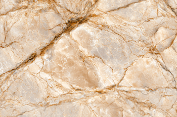 Polished Beige Breccia Marble Slab with Intricate Veining
