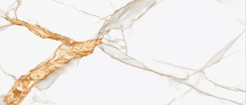 Polished Calacatta Marble Texture with Golden Veining