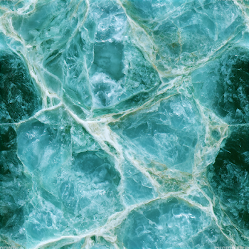 Polished Teal Blue-Green Marble Surface