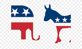 Political Clipart Political Party - Democratic And Republican Png ...
