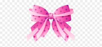 Polka Dot Pink Gift Bow Free Clip Arts Online Fotor - Boucle Et Ruban Rose