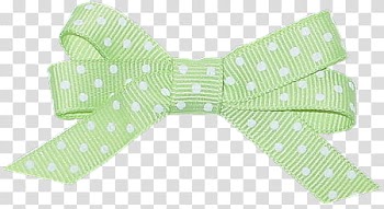 Polkaribbon, green and white dotted ribbon transparent background PNG clipart