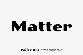 Poller One open source font | Free Font Add-on - rawpixel