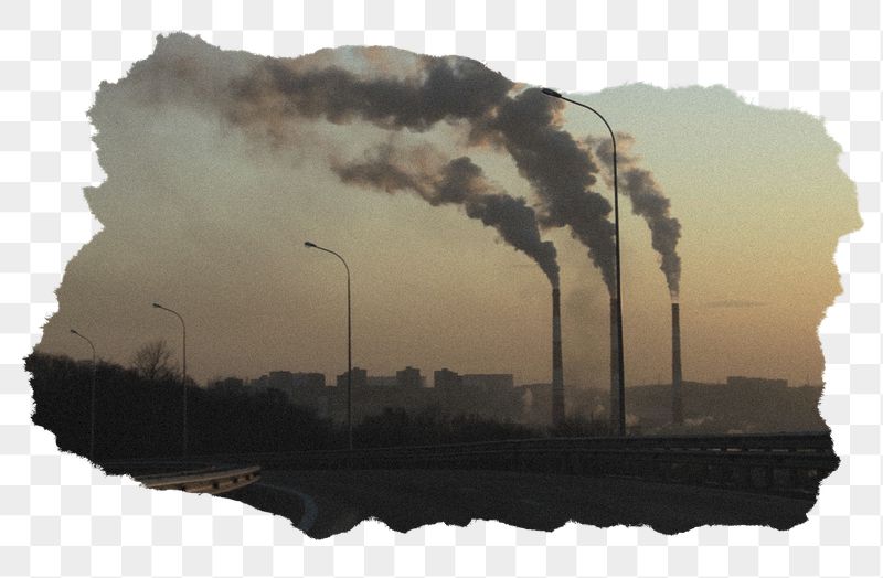 Pollution png sticker, torn paper | Free PNG - rawpixel
