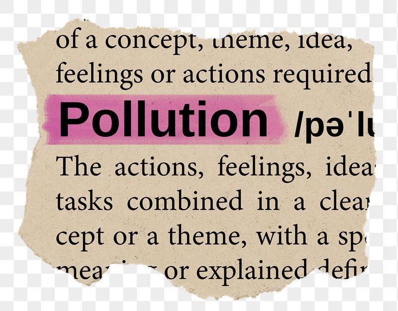Pollution png word sticker, torn | Free PNG - rawpixel