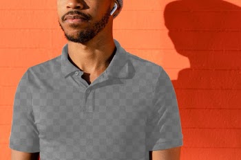 Polo shirt png mockup, teenager boys fashion | Free stock illustration | High Resolution graphic