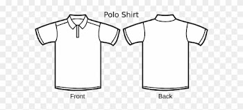Polo Shirt Template Line Art - Polo Tee Shirt Design Template