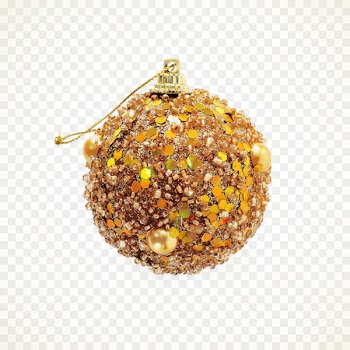Polvorxf3n Christmas ornament - Golden Christmas Ball 
