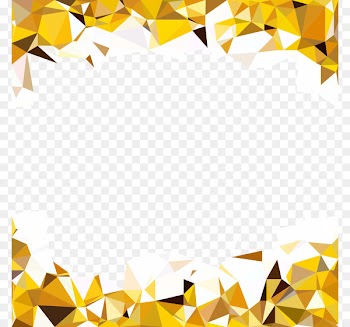 Polygon Geometry Euclidean vector - Creative vector gold frame 