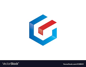  					Polygon letter G geometry logo vector image														