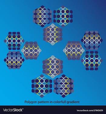 Polygon pattern vector image