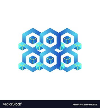 polygon shape logo design icon