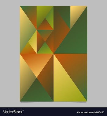 Polygonal abstract colorful triangle page vector image