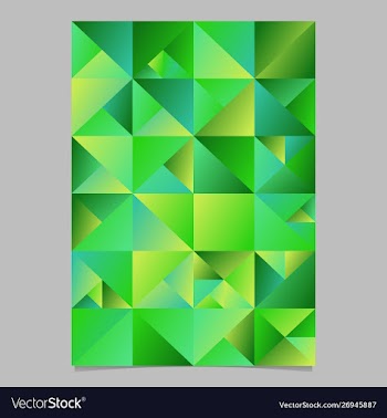 Polygonal abstract geometrical triangle poster vector image