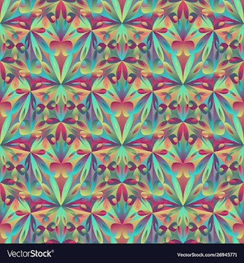 Polygonal abstract geometrical triangular flower vector image