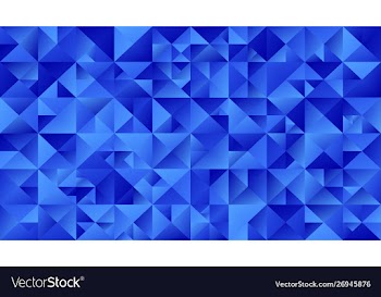 Polygonal blue triangle mosaic webpage background vector image