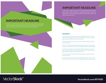 Polygonal brochures vector image