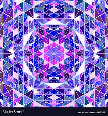 Polygonal dynamic colorful triangle pattern vector image